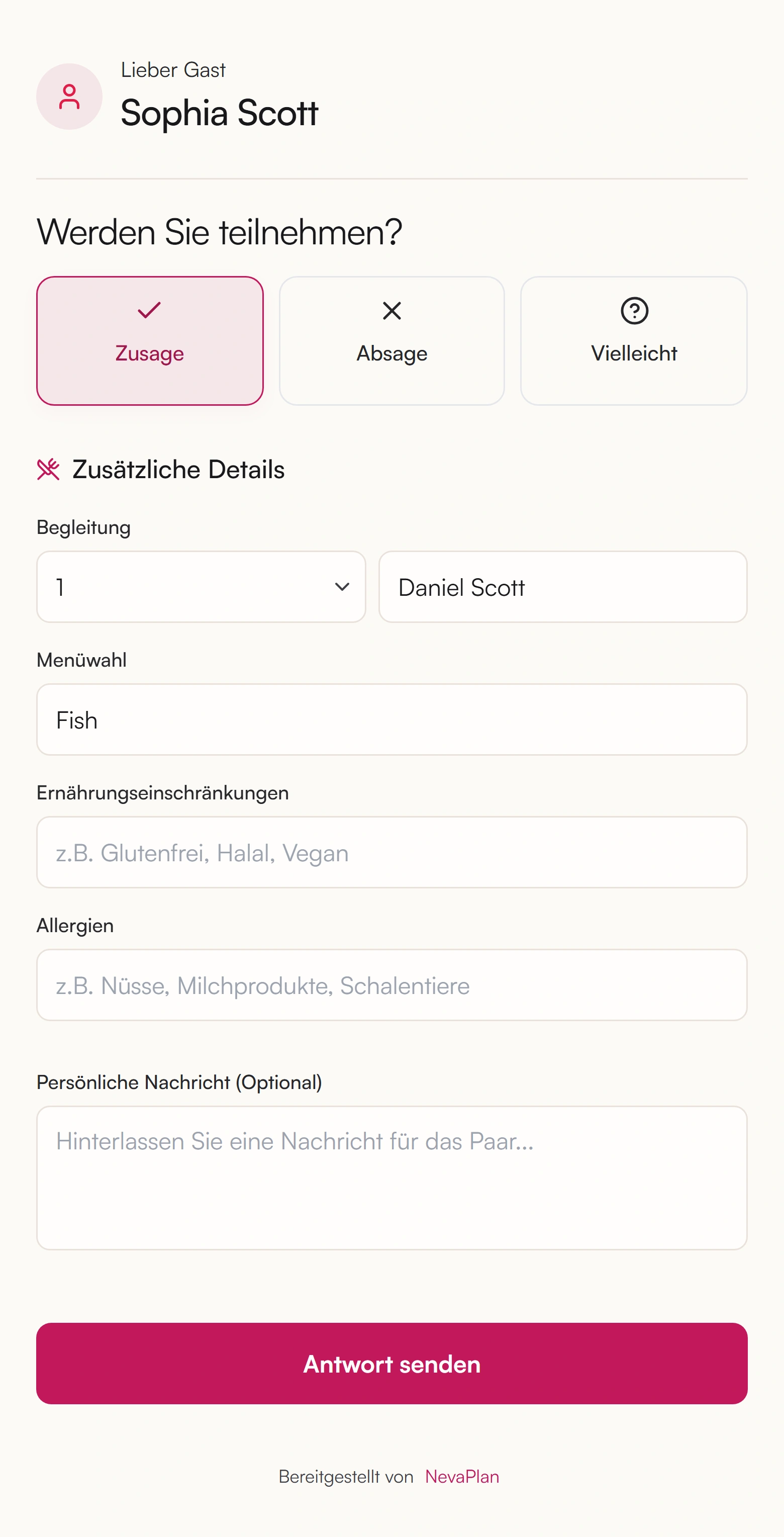 Eure Gäste sagen zu