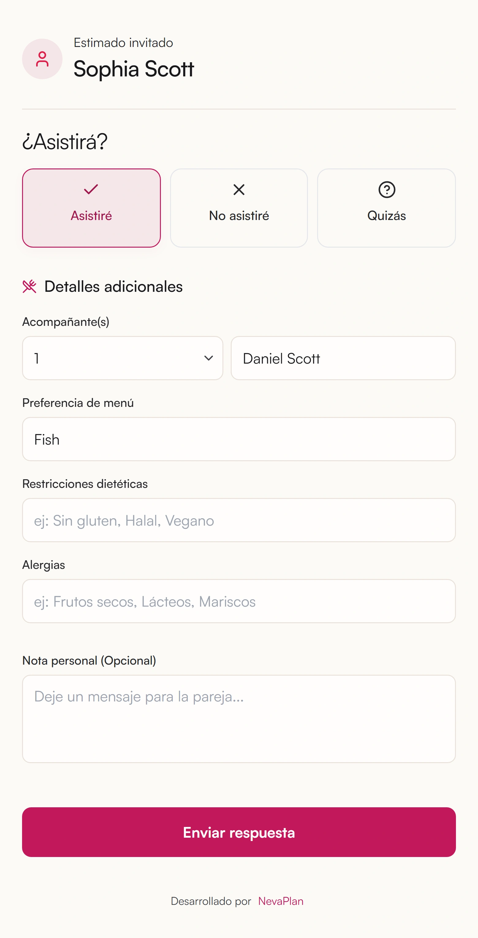 Tus invitados responden